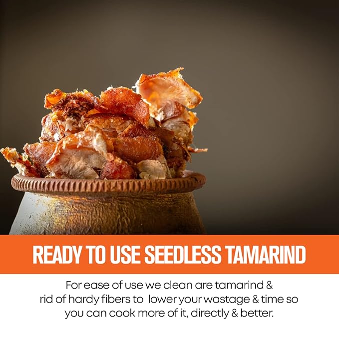 Tamarind pods from Safe Harvest displayed on a wooden table