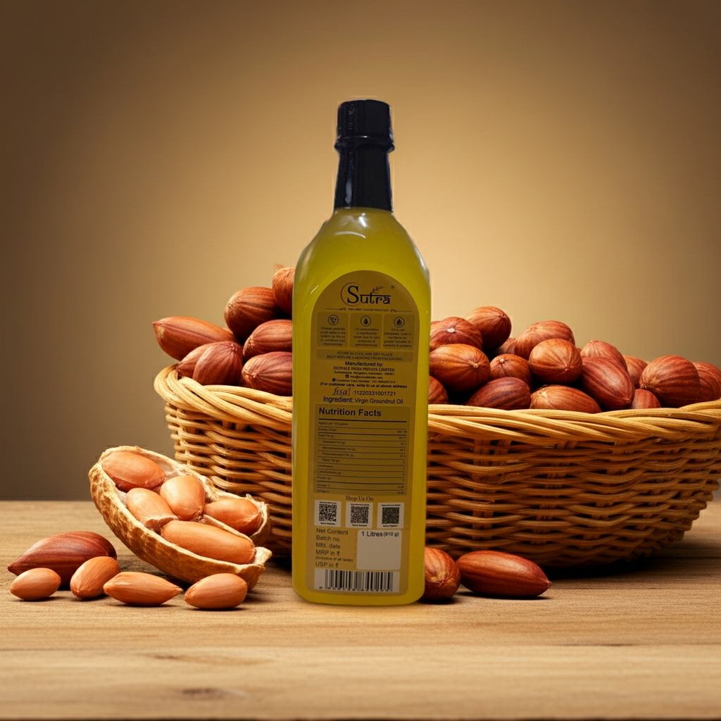 Virgin Groundnut Oil – Cold Pressed Peanut Oil for Cooking & Wellness