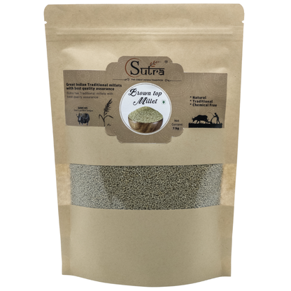 Sutra Unpolished Browntop Millet (Andu Korralu/Korale) | Healthy & Natural Grain