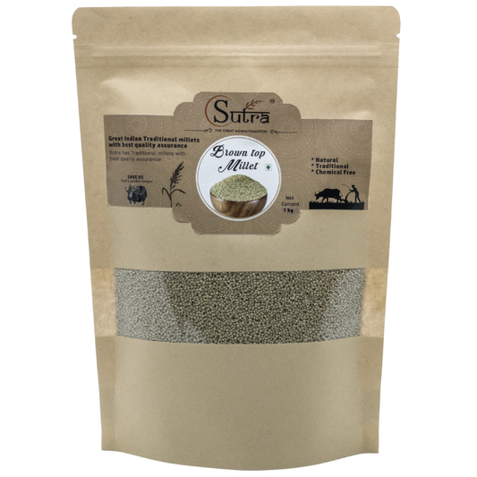 Sutra Unpolished Browntop Millet (Andu Korralu/Korale) | Healthy & Natural Grain