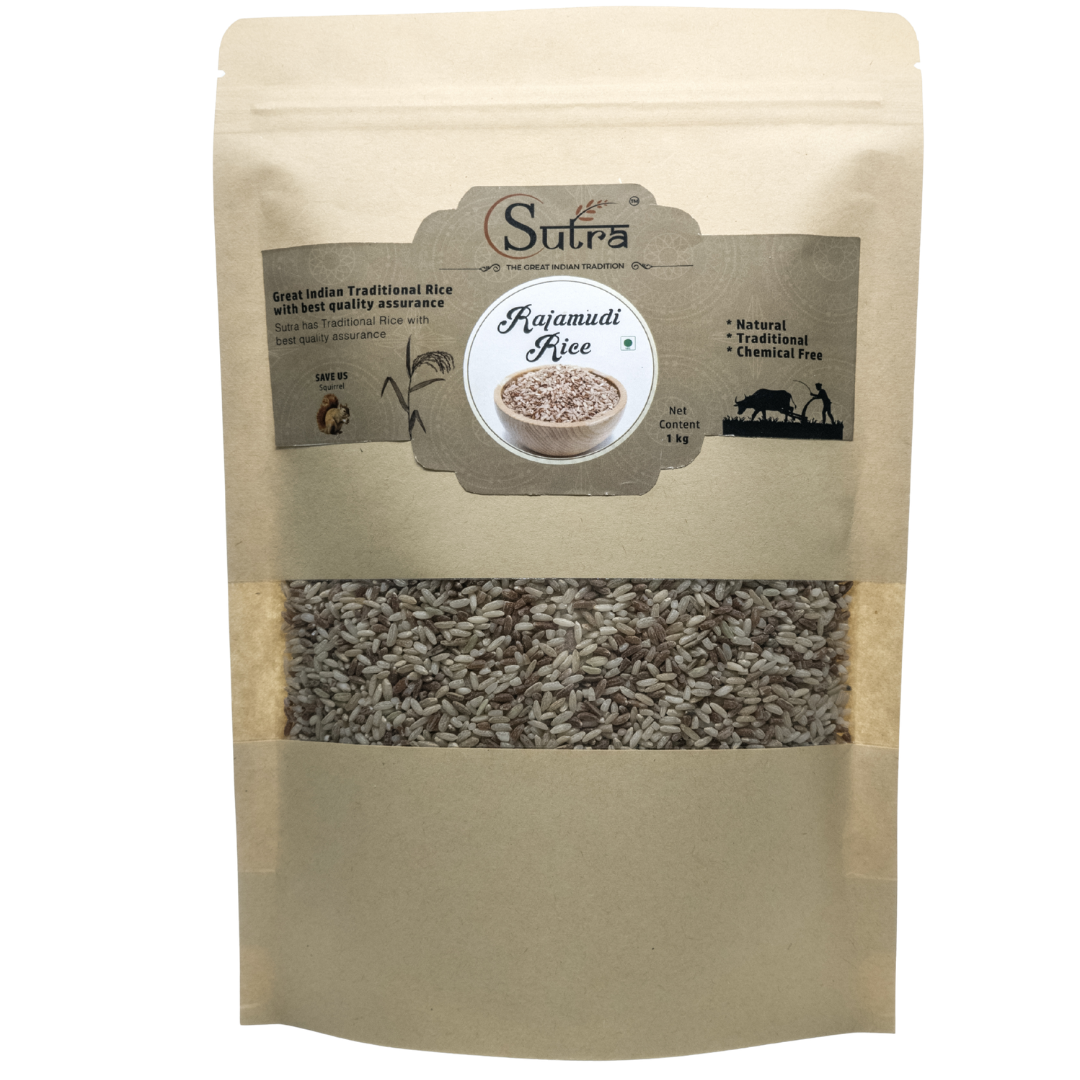 Rajamudi Rice | Traditional Unpolished Red Rice for Daily Use | Sutra