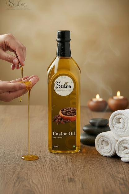 Unrefined Castor Oil for Face, Hair and Detox