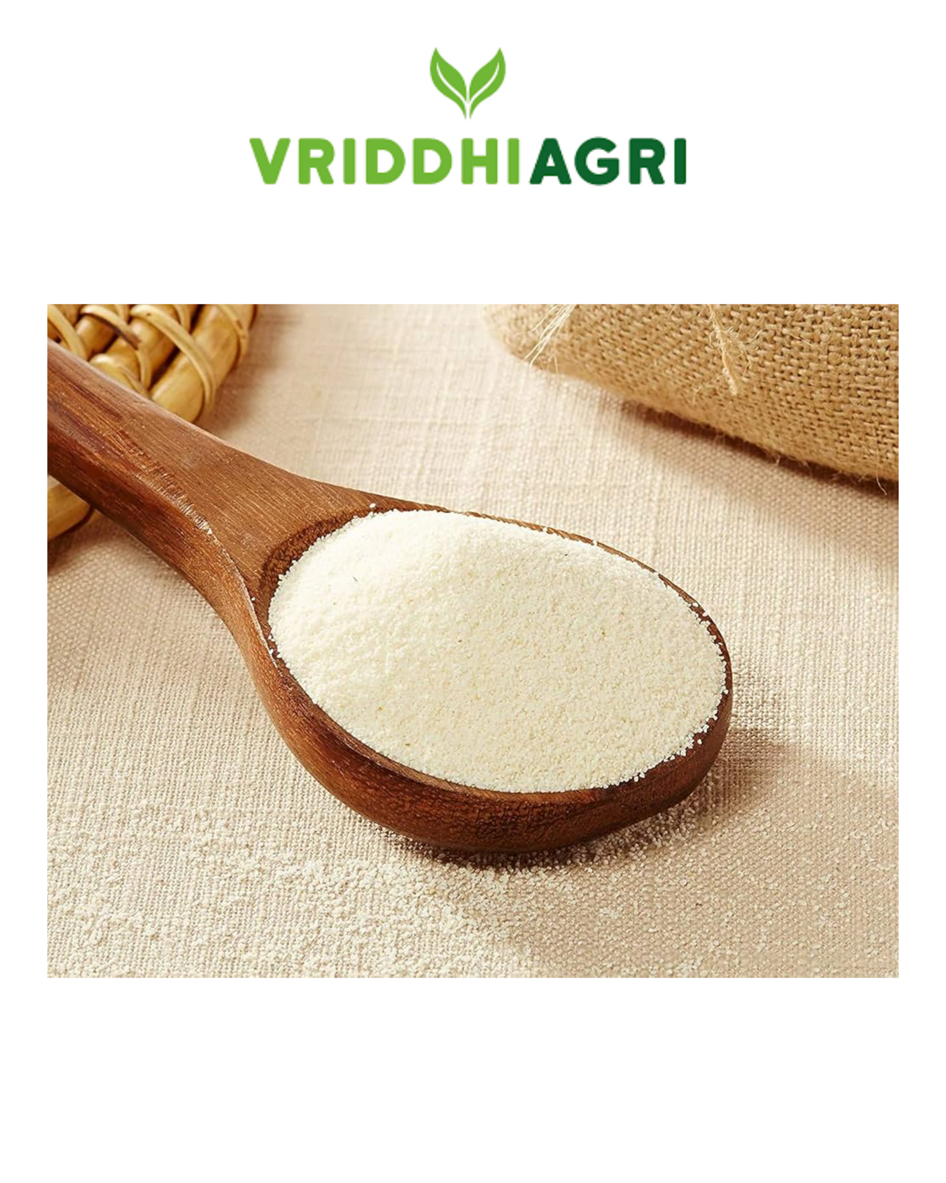 Vriddhi Organic Idli Rava – 500g | Stone-Ground Rice Rava for Soft Idlis SUTRA