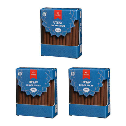 Swaha Utsav Dhoop Sticks - 30 Pcs Pack-1 by Sutrakart
