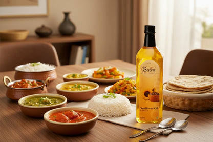 Vitamin E Rich Sunflower Oil for Indian Cooking