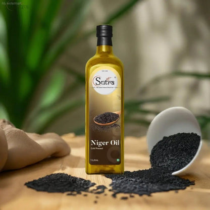 Wood Cold Pressed Niger Seed Oil Bottle – Sutrakart