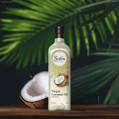 Wooden Cold Pressed Virgin Coconut Oil Bottle