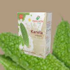 Bitter Melon Powder box by Parijata, natural wellness boost.