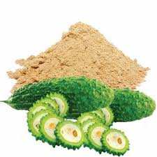Bitter Melon Powder – Natural Wellness Boost with sliced karela.