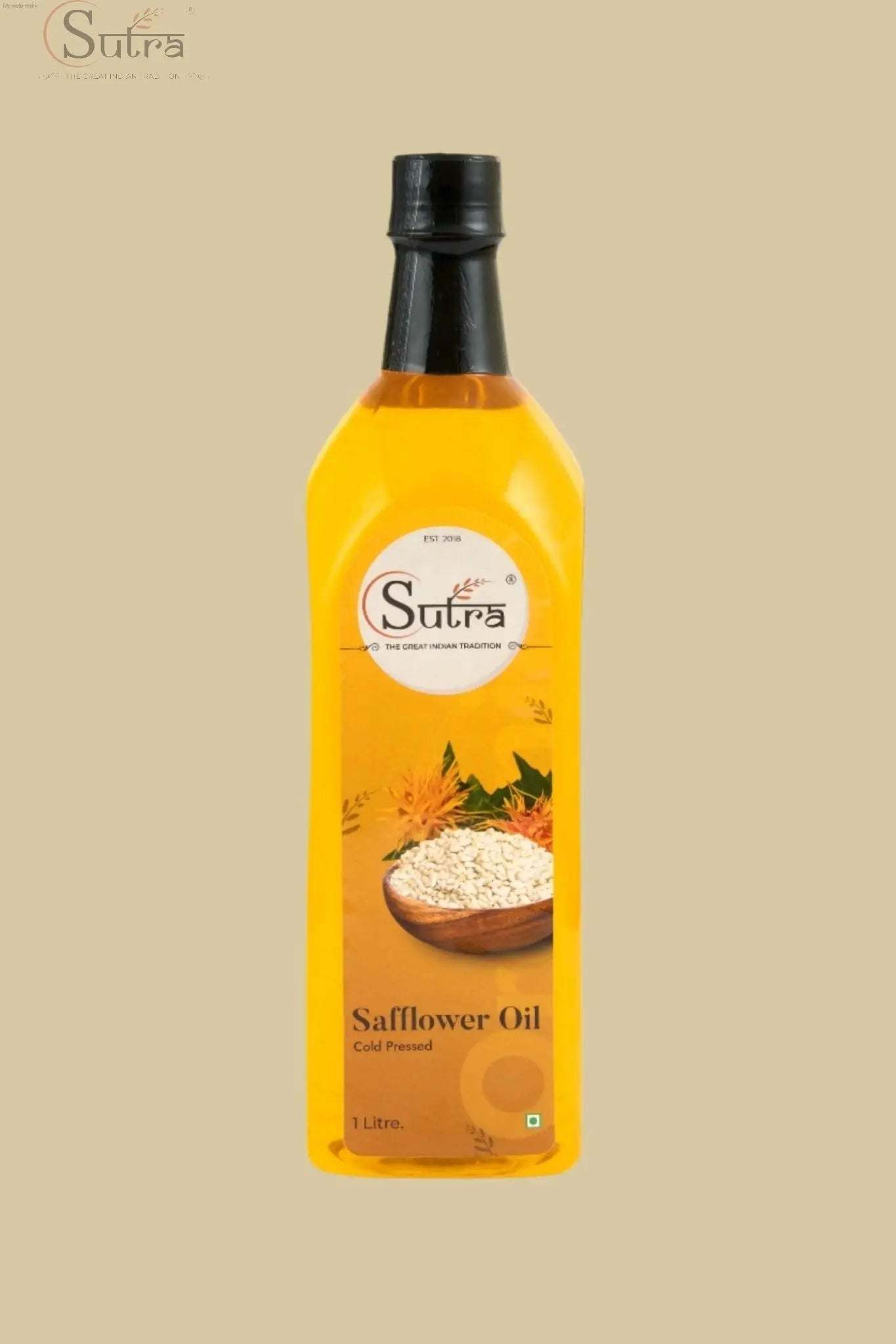 Sutra Cold-Pressed Safflower Oil 1L – Best for Cooking & Wellness