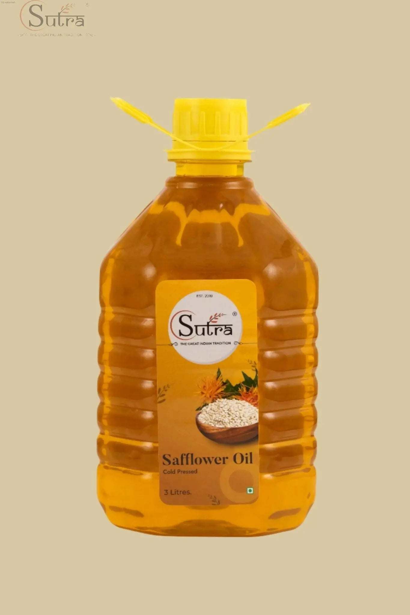 Sutra Cold-Pressed Safflower Oil 3L – Nutrient-Rich & Heart-Healthy